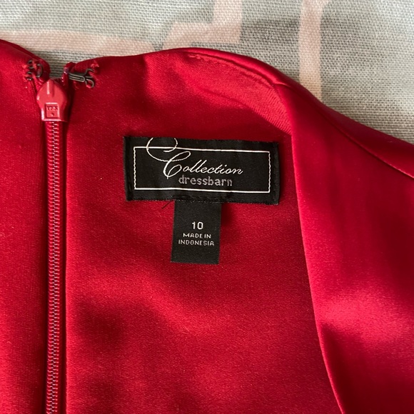 2/$10 Red Banded Sheath Dress Christmas Holiday - Picture 3 of 5